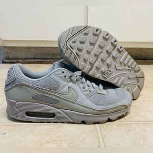 Nike Air Max 90 Recraft Wolf Grey Men’s sz 9.5 CN8490-001 Pre-owned